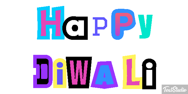 Happy Diwali Text effect
