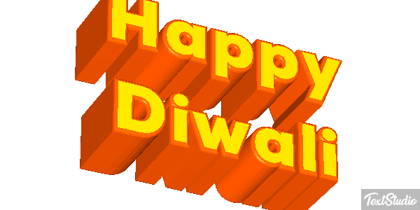 Happy Diwali Text effect