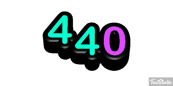 440 Efekt tekstowy