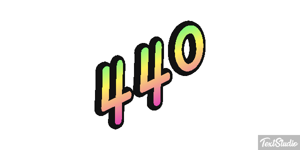 440 Efekt tekstowy
