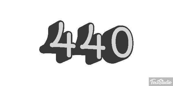 440 Efekt tekstowy