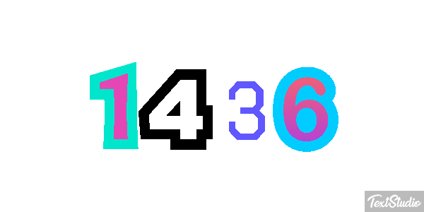1436 Текстовый эффект