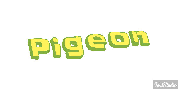 Pigeon Effet de texte