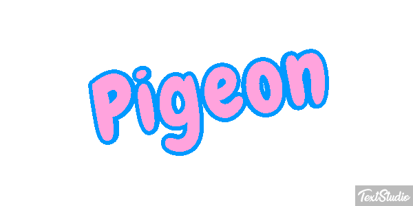 Pigeon Effet de texte