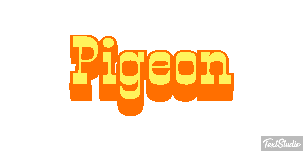 Pigeon Effet de texte
