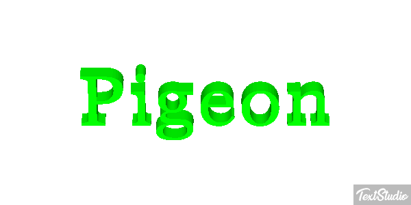 Pigeon Effet de texte