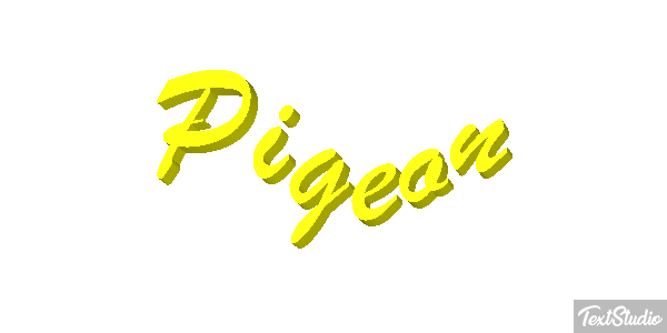 Pigeon Effet de texte