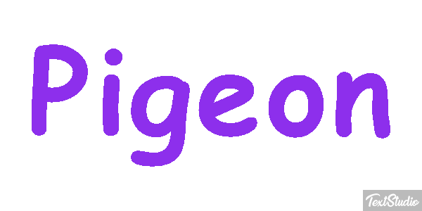 Pigeon Effet de texte