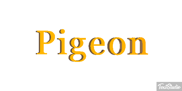 Pigeon Effet de texte