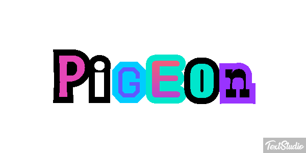 Pigeon Effet de texte