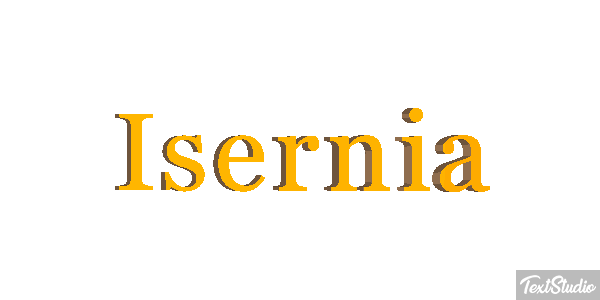 Isernia テキスト効果