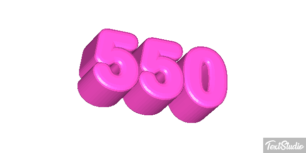 550 Tekst effect