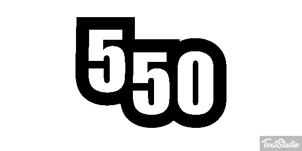550 Tekst effect