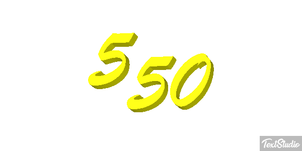 550 Tekst effect