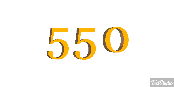 550 Tekst effect