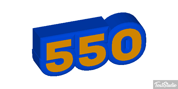 550 Tekst effect