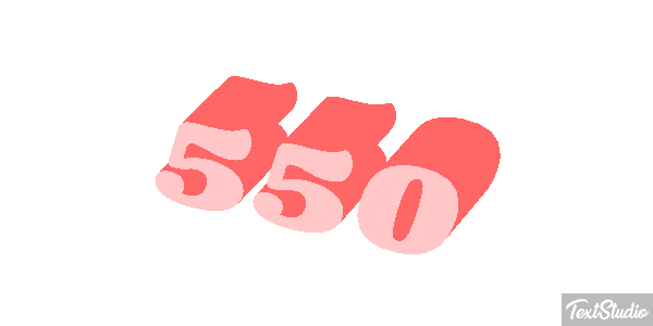 550 Tekst effect