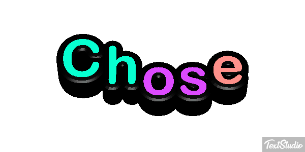 Chose Text effect