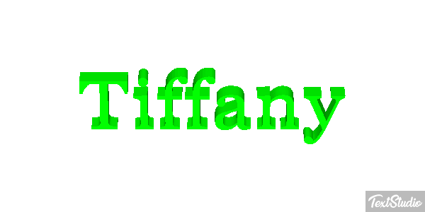 Tiffany Text effect