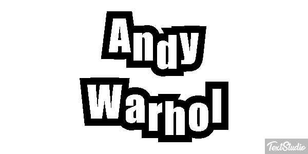 Andy Warhol Efecto de texto