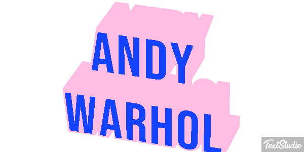 Andy Warhol Efecto de texto