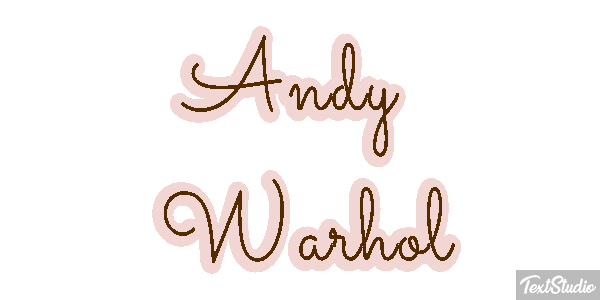 Andy Warhol Efecto de texto