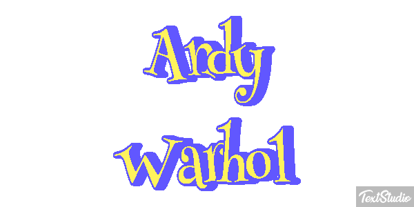 Andy Warhol Efecto de texto