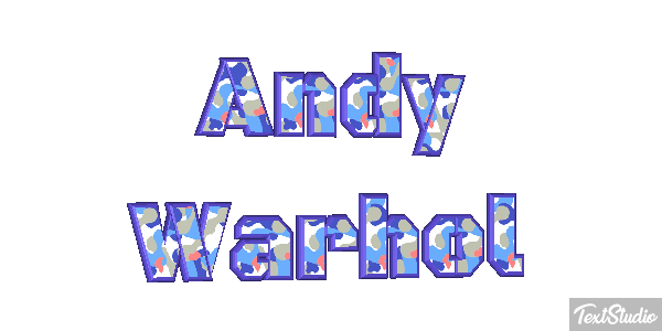 Andy Warhol Efecto de texto