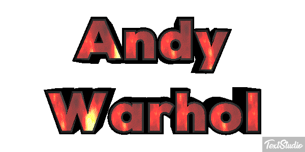 Andy Warhol Efecto de texto