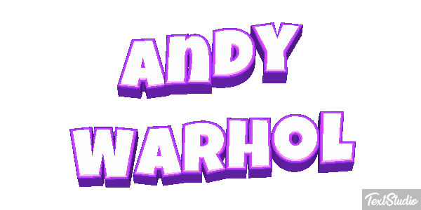 Andy Warhol Efecto de texto