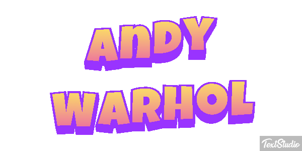 Andy Warhol Efecto de texto