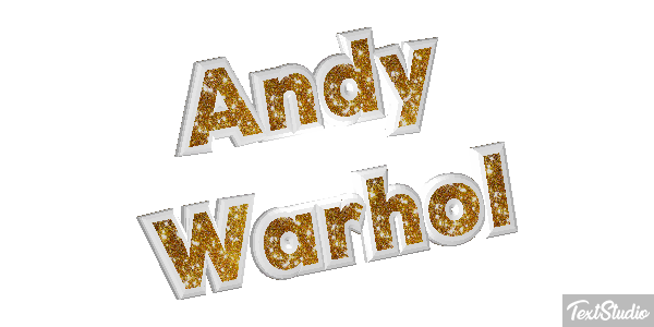 Andy Warhol Efecto de texto