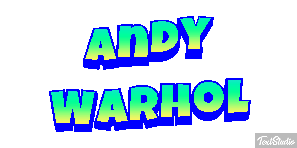 Andy Warhol Efecto de texto