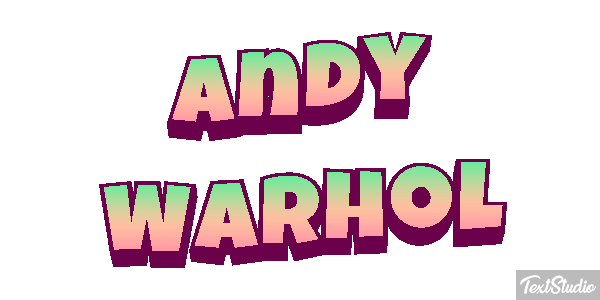 Andy Warhol Efecto de texto