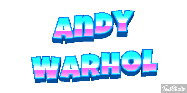Andy Warhol Efecto de texto