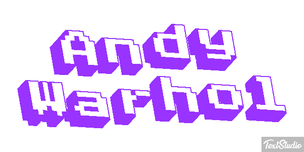 Andy Warhol Efecto de texto