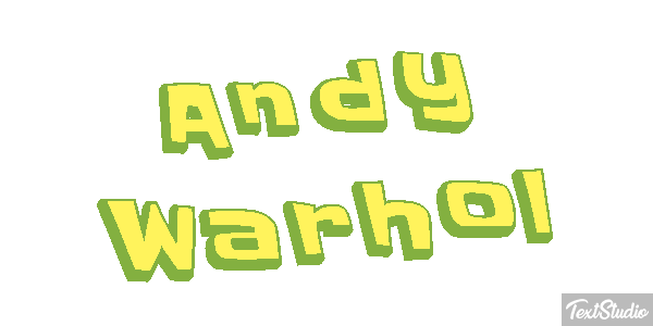 Andy Warhol Efecto de texto