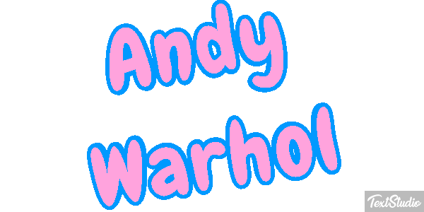 Andy Warhol Efecto de texto