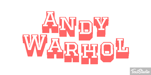 Andy Warhol Efecto de texto