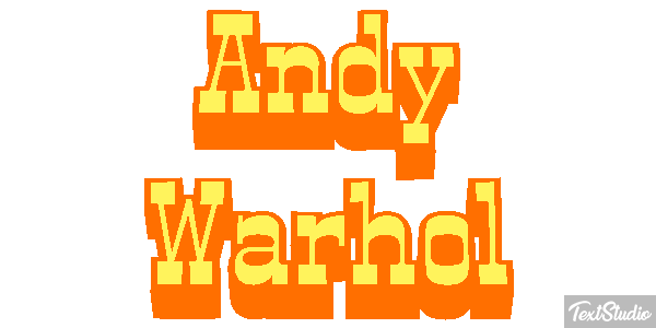 Andy Warhol Efecto de texto
