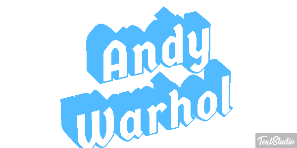 Andy Warhol Efecto de texto