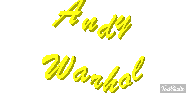 Andy Warhol Efecto de texto