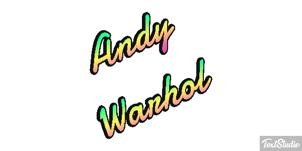 Andy Warhol Efecto de texto