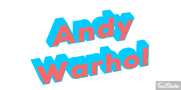 Andy Warhol Efecto de texto