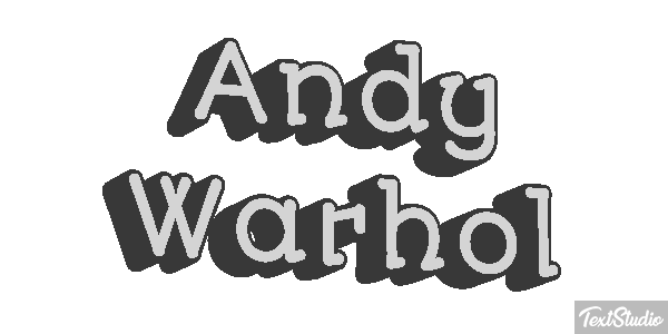 Andy Warhol Efecto de texto