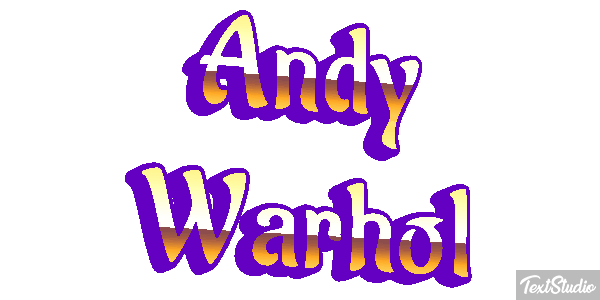 Andy Warhol Efecto de texto
