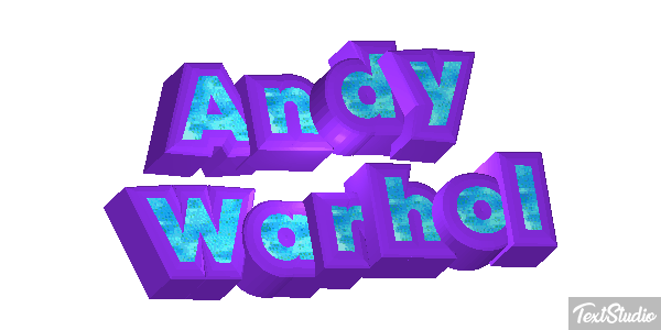 Andy Warhol Efecto de texto