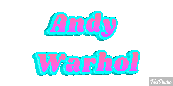 Andy Warhol Efecto de texto