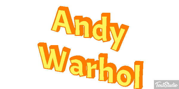 Andy Warhol Efecto de texto