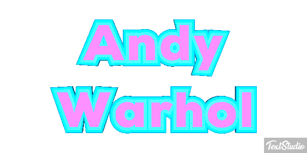 Andy Warhol Efecto de texto